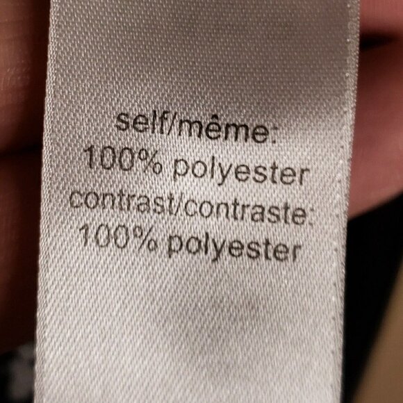 Studio Y Womens Black Sheer Floral High Low Blouse Large - Picture 8 of 8